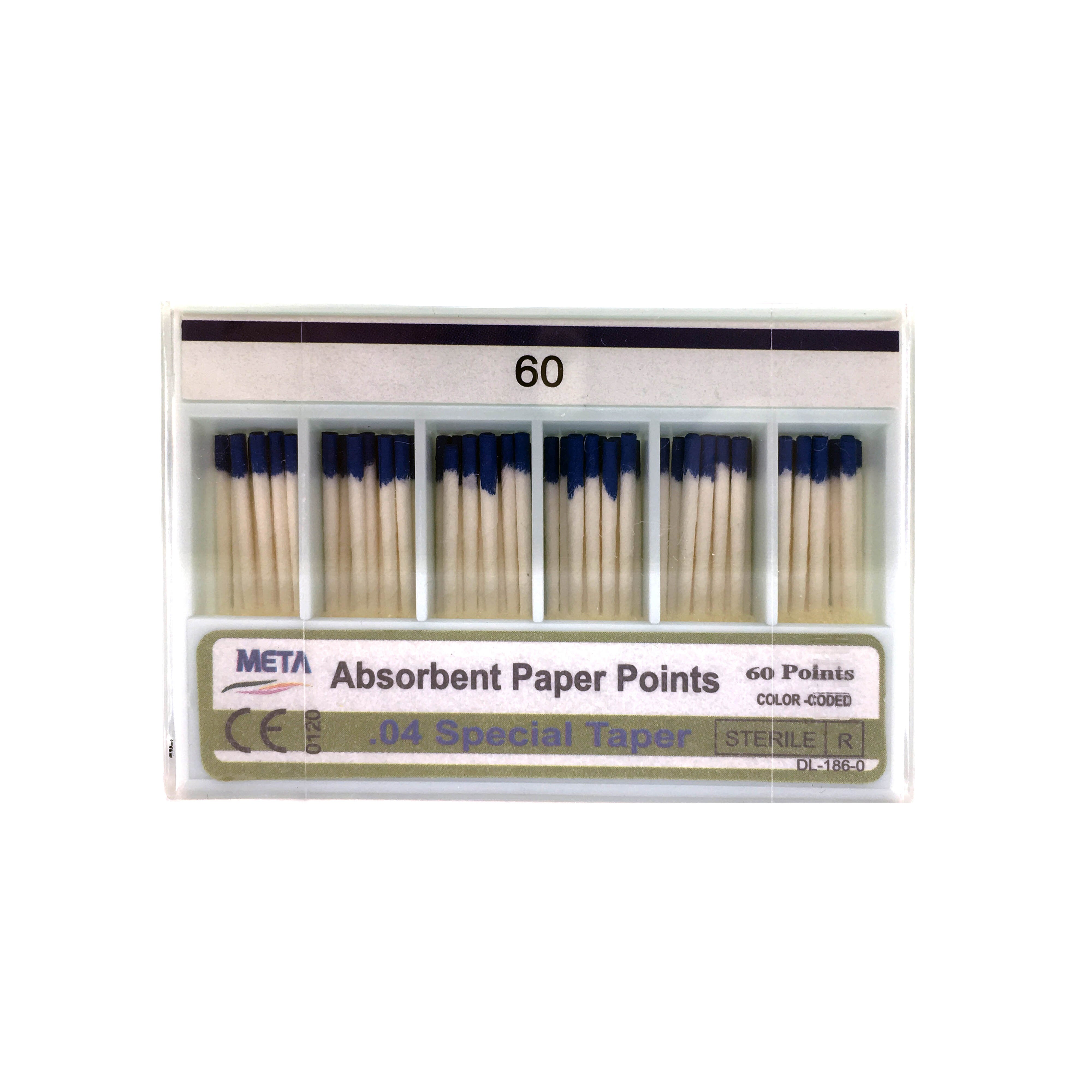 .04 Taper Absorbent Paperpoints - Slide Box
