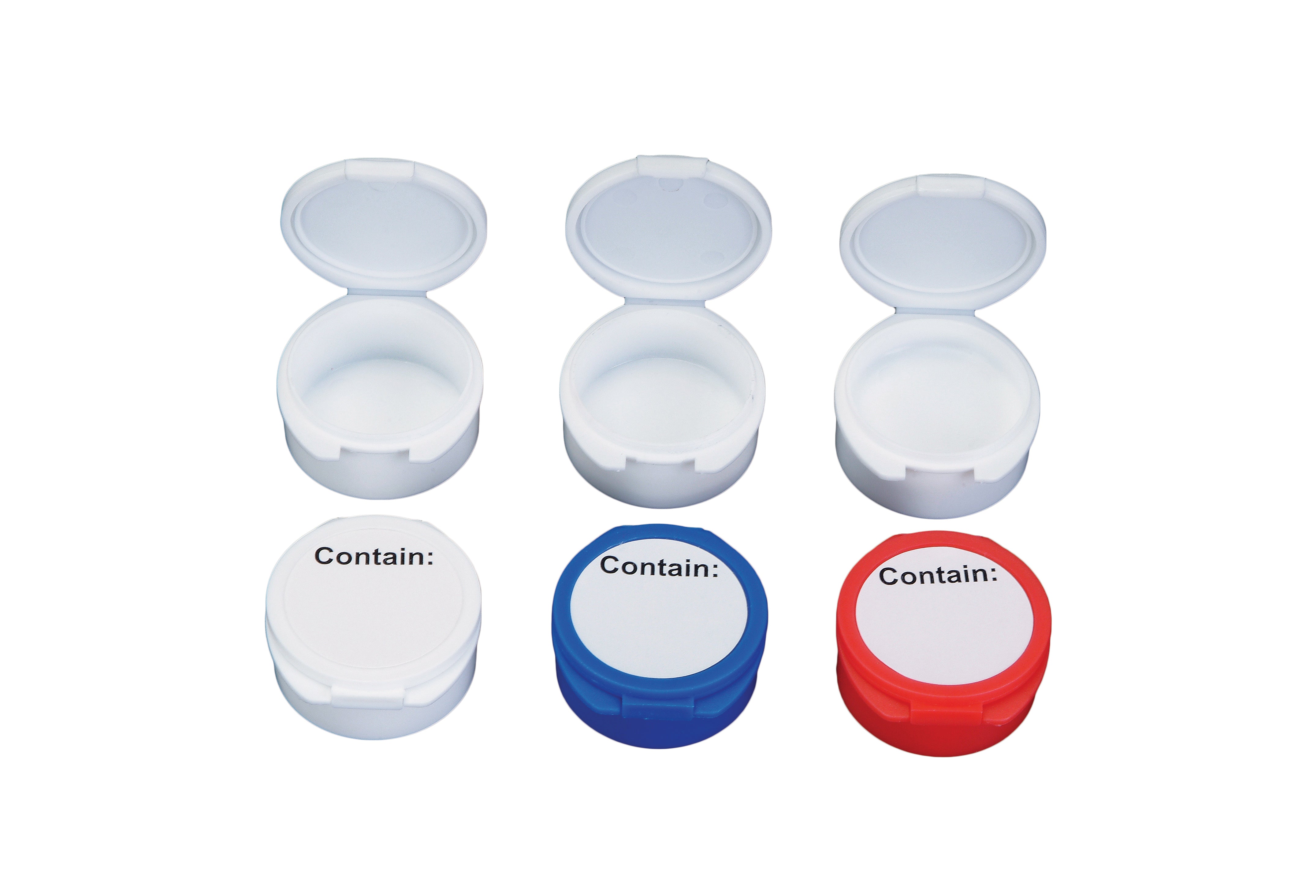 Plasdent Round Boxes- Diameter 1½"