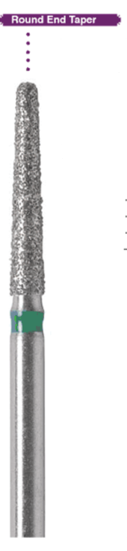Diamond Burs (Round End Taper Diamonds) DB-855