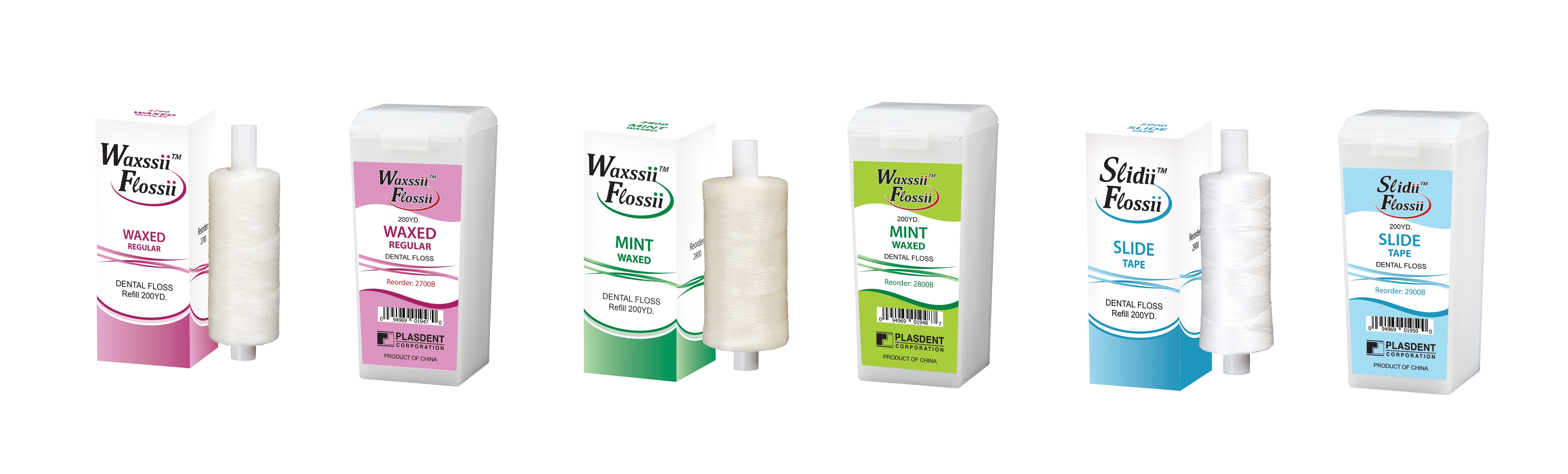 Plasdent Waxsii Flossii™ Premium Waxed Dental Floss