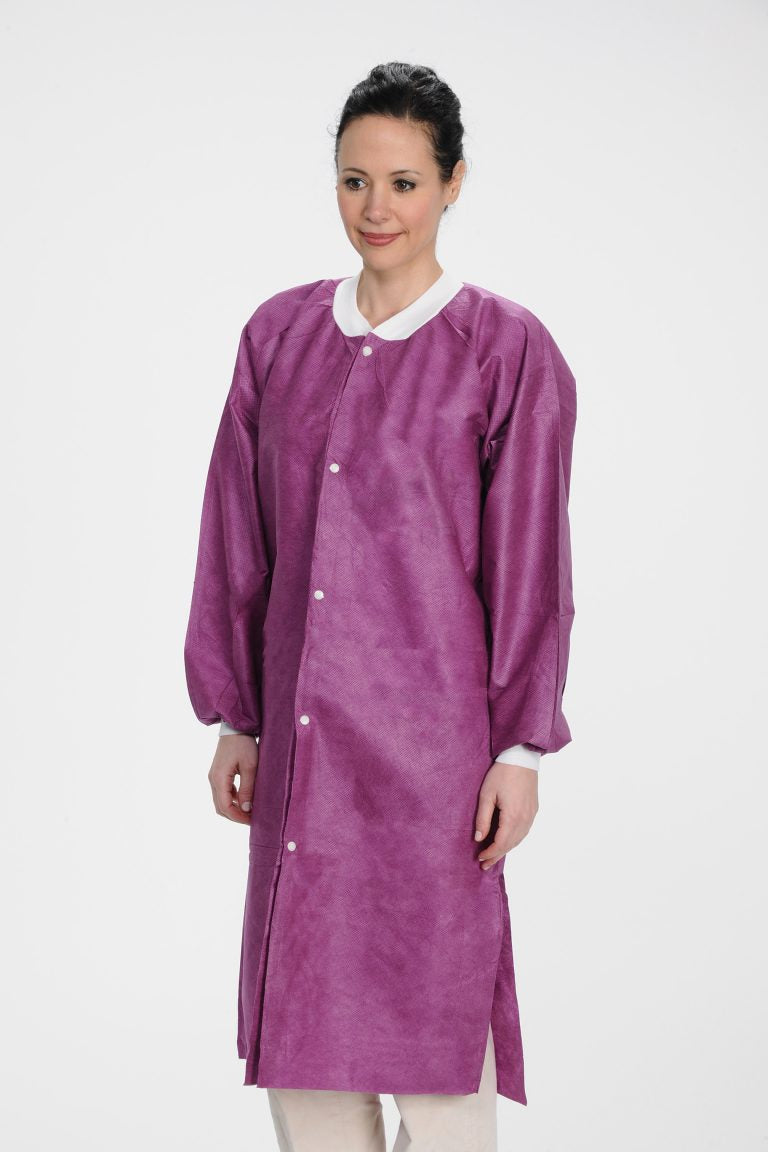 ValuMax No Pocket Extra-Safe SMS Lab Coat, 10/Pk
