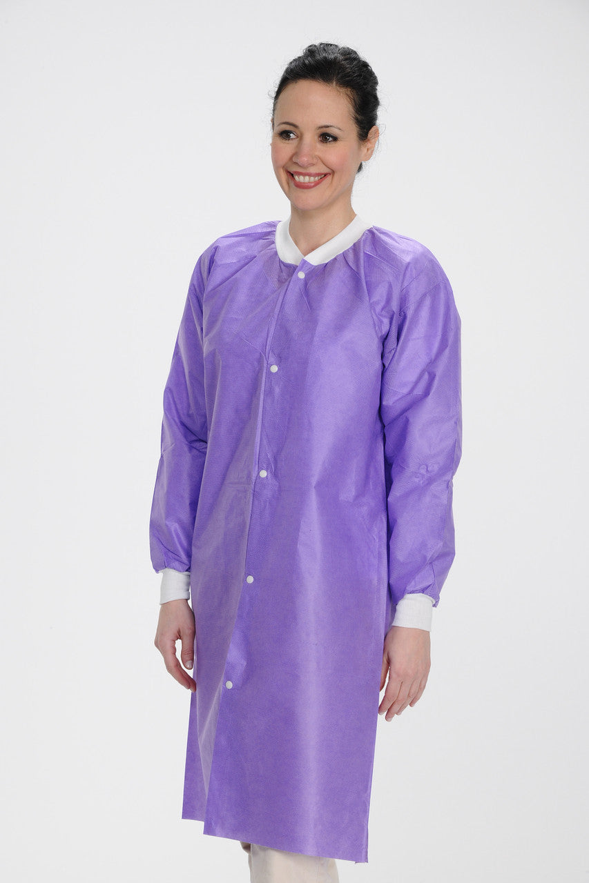 Extra-Safe Lab Coats - Level 3 SMS, Knee Length, 3 Pockets