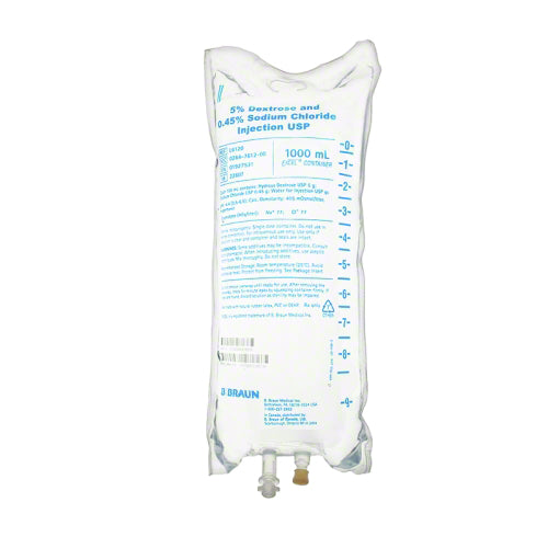 Injection Solution Dextrose 5% Sodium Chloride 0.45%