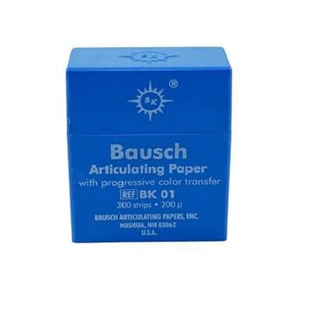 Bausch Articulating Paper Strips Blue Plastic Dispenser
