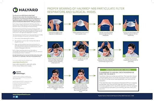 FluidShield Respirator Mask Regular 35/Bx