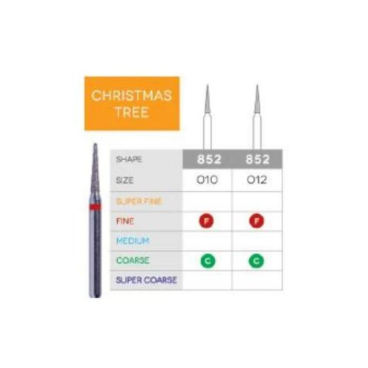 Diamond Burs (X-Mas Diamond - Christmas Tree)