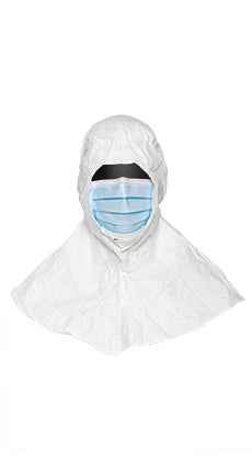 Integrated Sterile Aeroguard Hood with Mask, Tie or Elastic fit