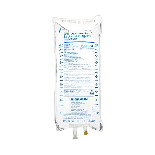 5% Dextrose in Lactated Ringer's Injection 1000mL