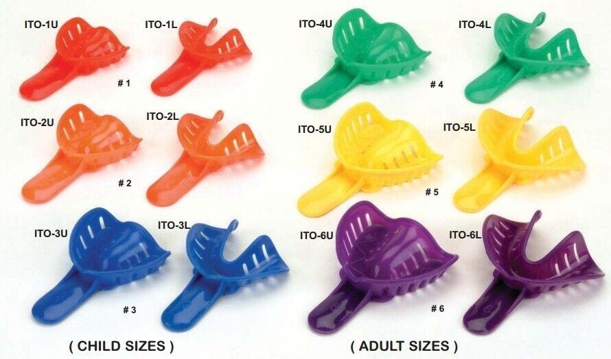 Excellent-Colors™ Ortho Impression Trays 50 Pcs/Bag