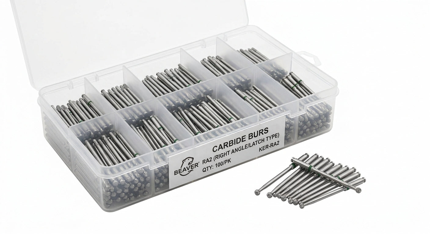 Beaver Carbide Burs Right Angle Latch Type