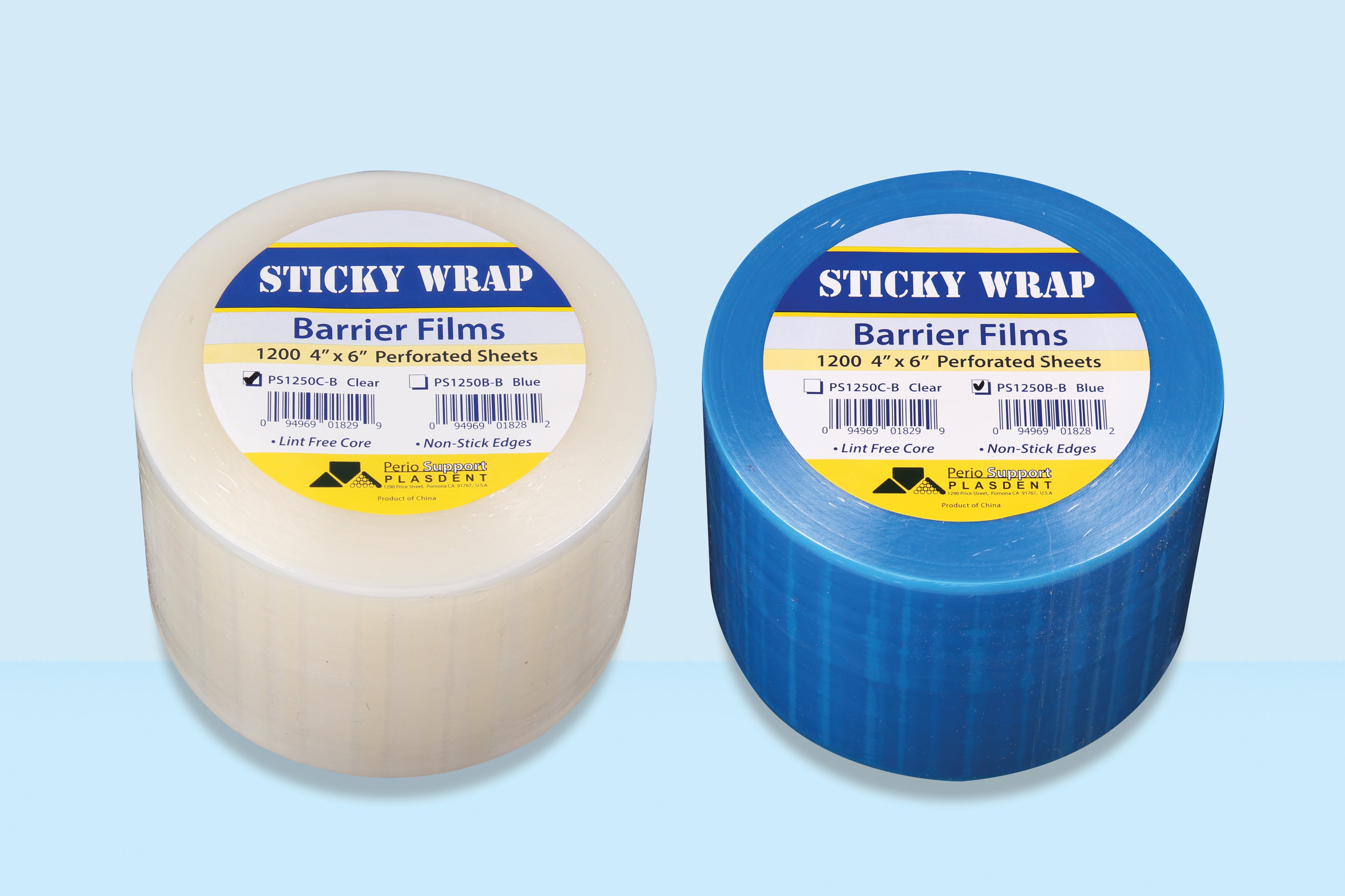 Plasdent Eco-Pack Sticky Wraps (Easy Peel & Lint Free Core)