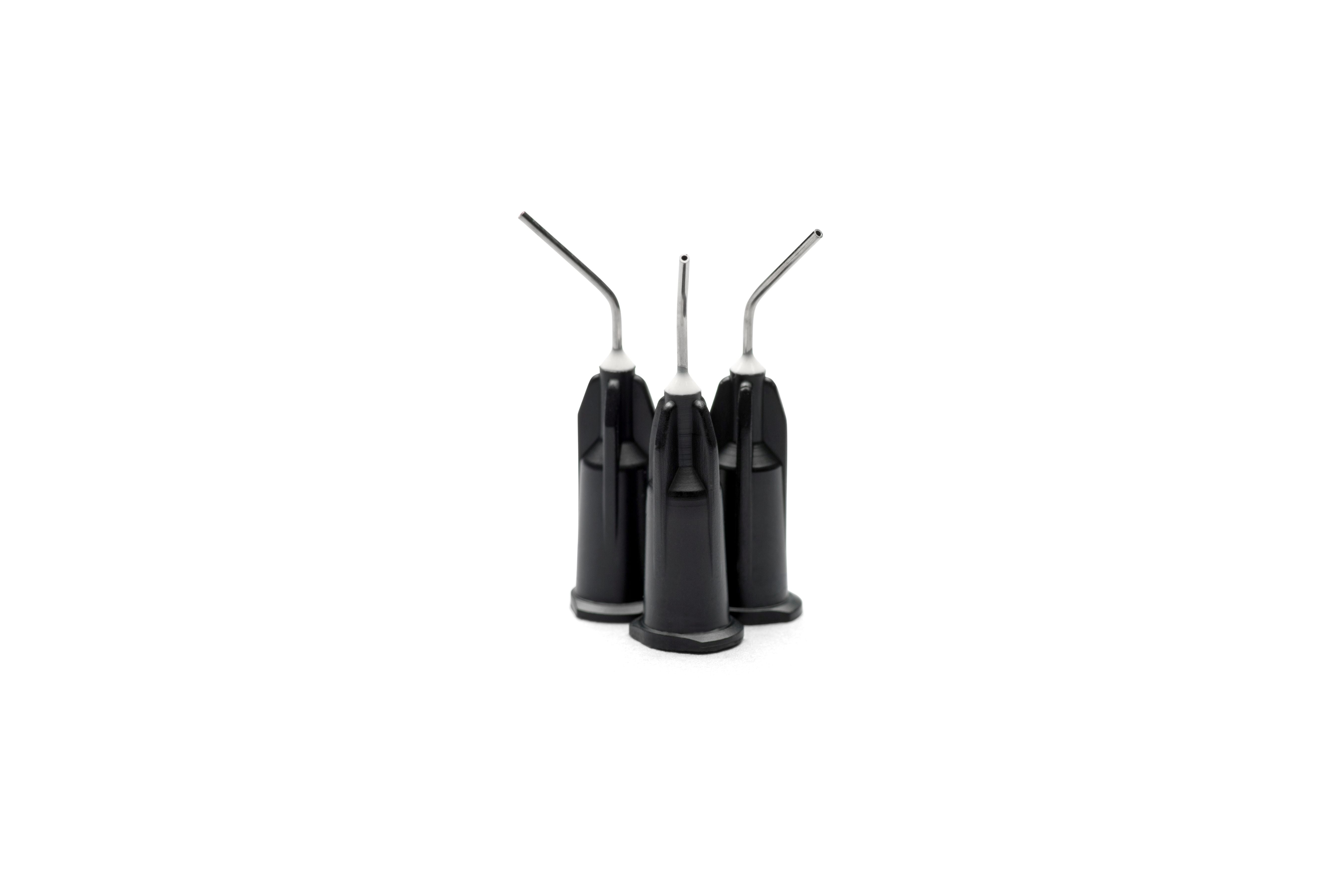 Applicator Tips Black, 22 ga X 1/2”, Prebent Tips
