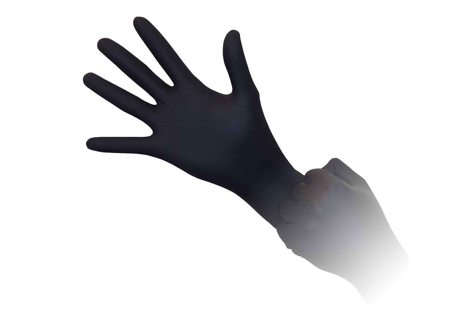 Aurelia Nitrile Black Gloves - Absolute