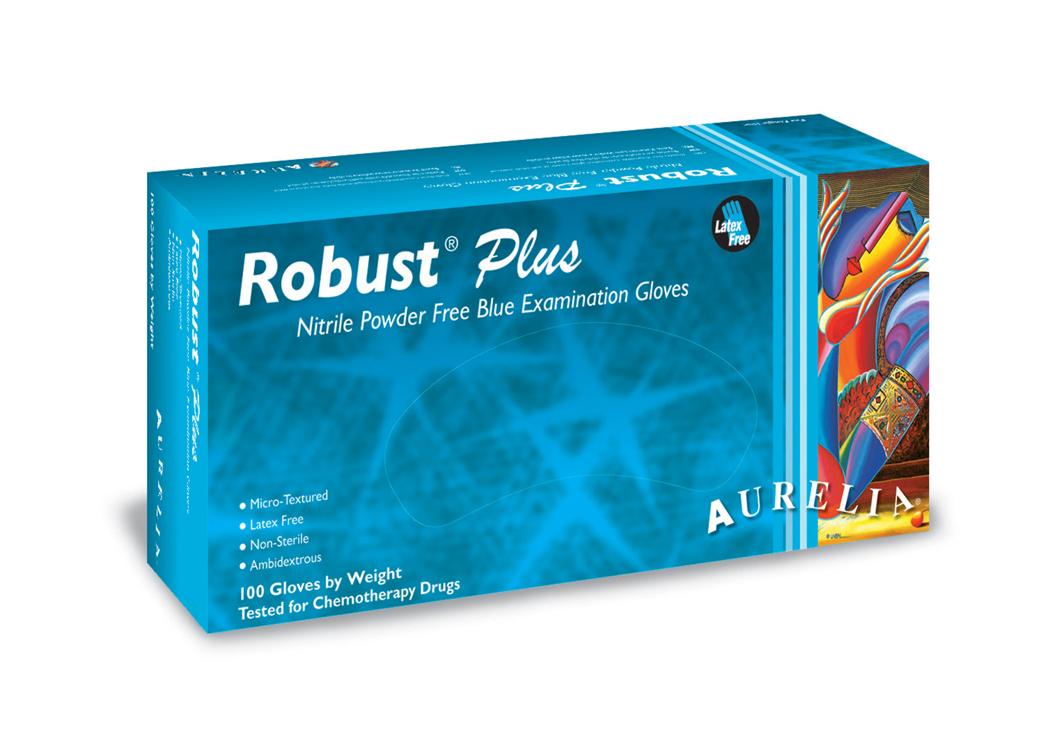 Aurelia Nitrile Exam Grade Latex Free Gloves - Robust Plus
