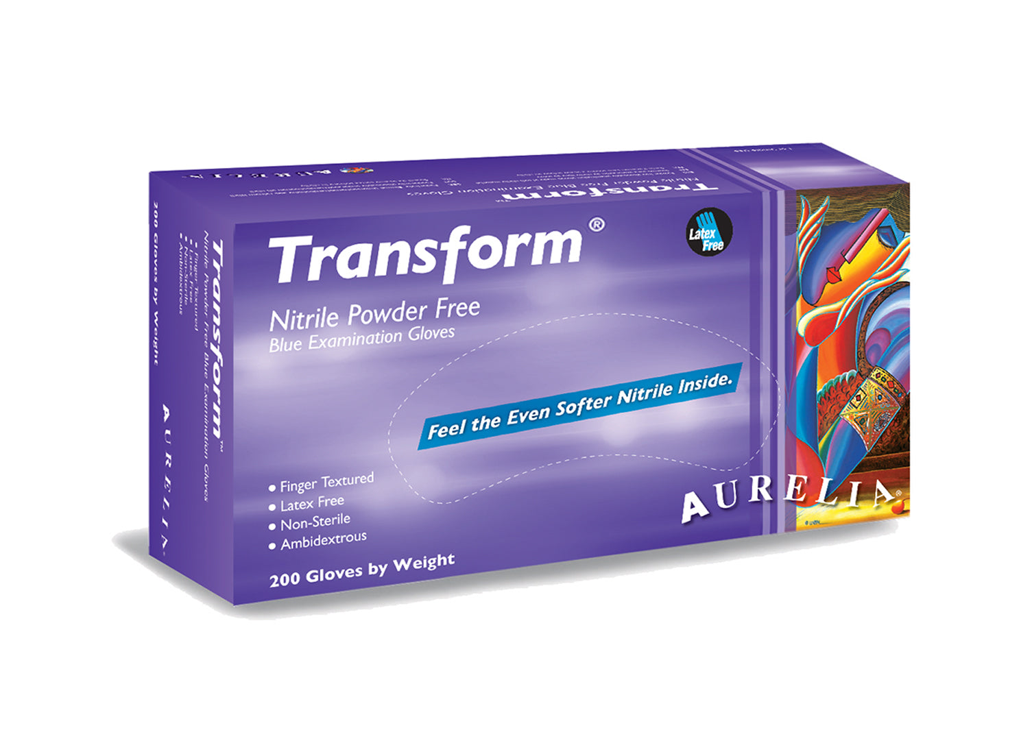 Aurelia Nitrile Burple Gloves - Transform