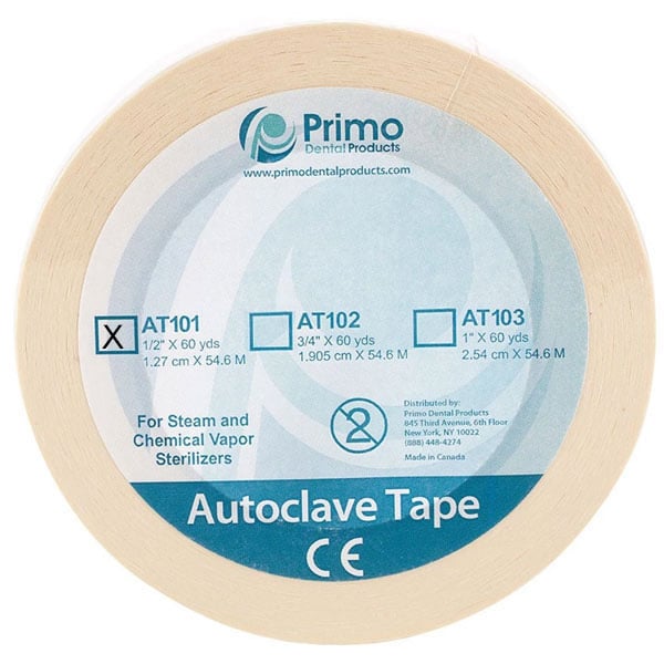 AUTOCLAVE TAPE 1/2" 60 YD ROLL