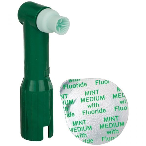 Young Classic Traditional Web Disposable Prophy Angle (Green, Medium, Mint)