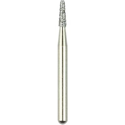 Robot® Point Diamond Burs – FG, Medium, White, Cone Flat End