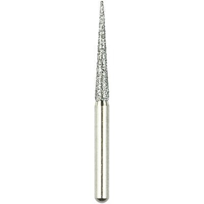 Robot® Point Diamond Burs – FG, Medium, White, Needle Point End