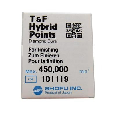 Hybrid Points® T&F Diamond Burs – FG, Extra Fine, Yellow, 1/Pkg