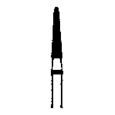 Robot® Point Diamond Burs – FG, Fine, Red