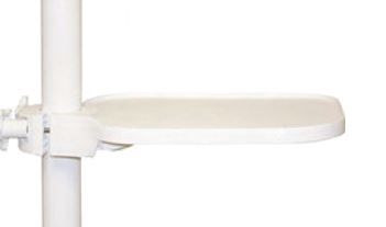 Post Mounted EZ Leaf Shape Tray for Dental Unit