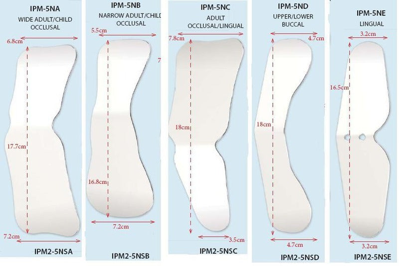 Plasdent Occlusal; Buccal and Lingual Mirrors (One Sided Mirror Surface)