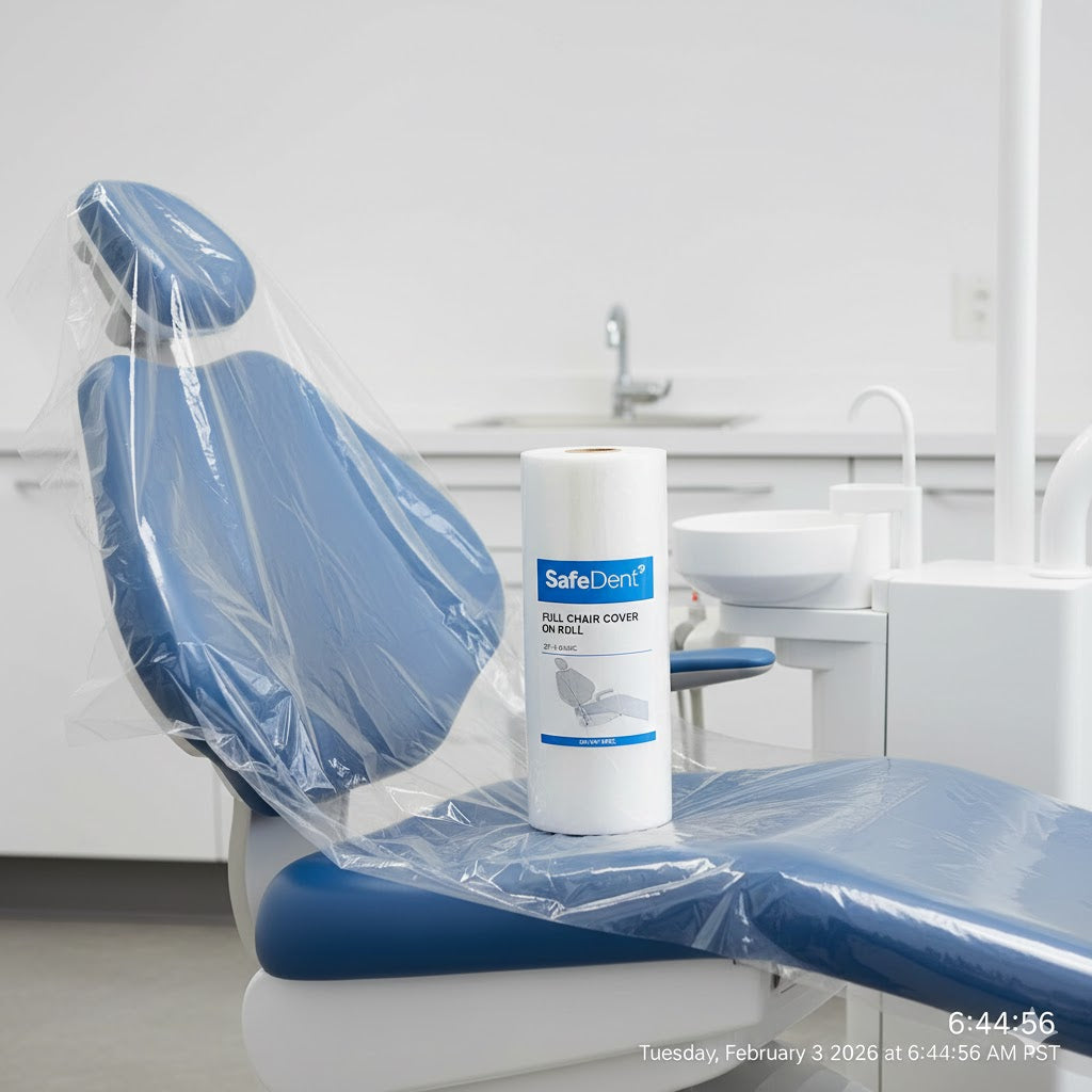 HALF CHAIR CHAIR COVER ON ROLL, PLASTIC (half chair) 28" x 24"