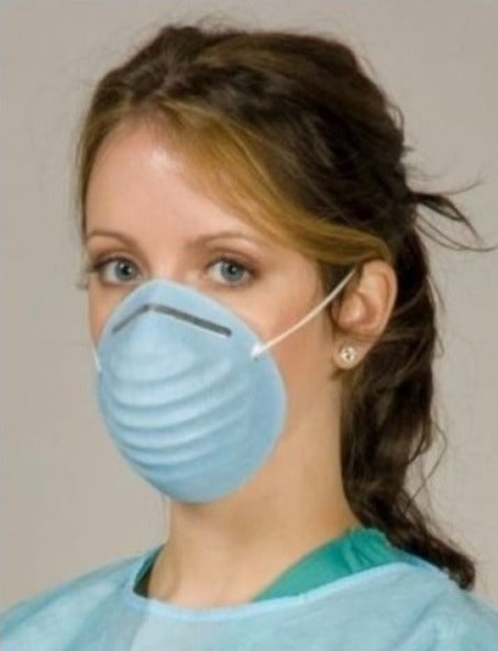 Valueline Molded Cone Masks Blue Bx/50