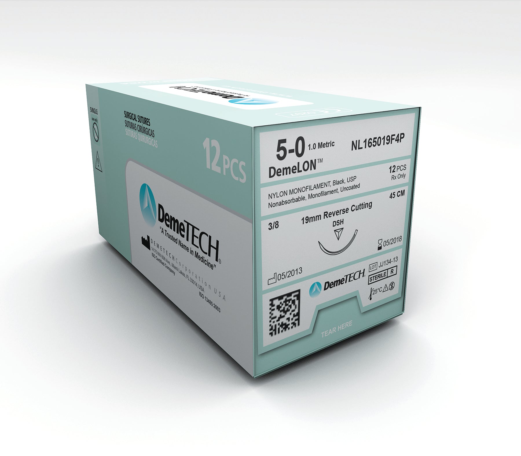 DemeTECH Nylon Sutures 12/bx