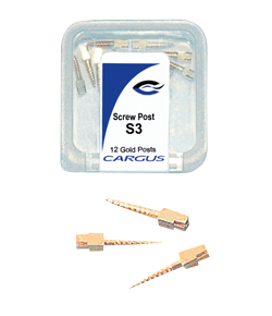 Screw Posts Gold Plated 12/Pk - Cargus