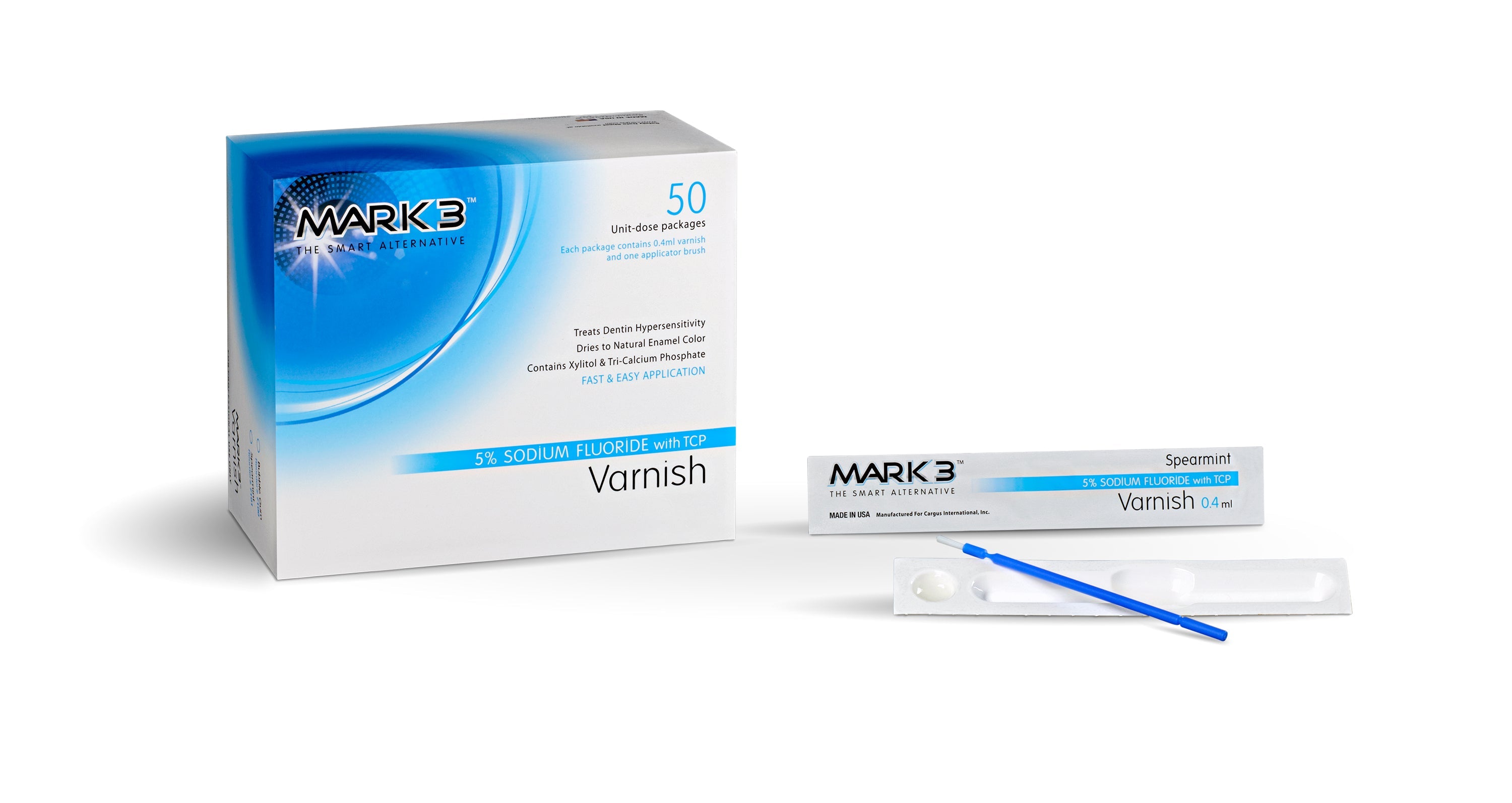 Enamel Care 5% Sodium Fluoride Varnish w/TCP 50/bx. - MARK3