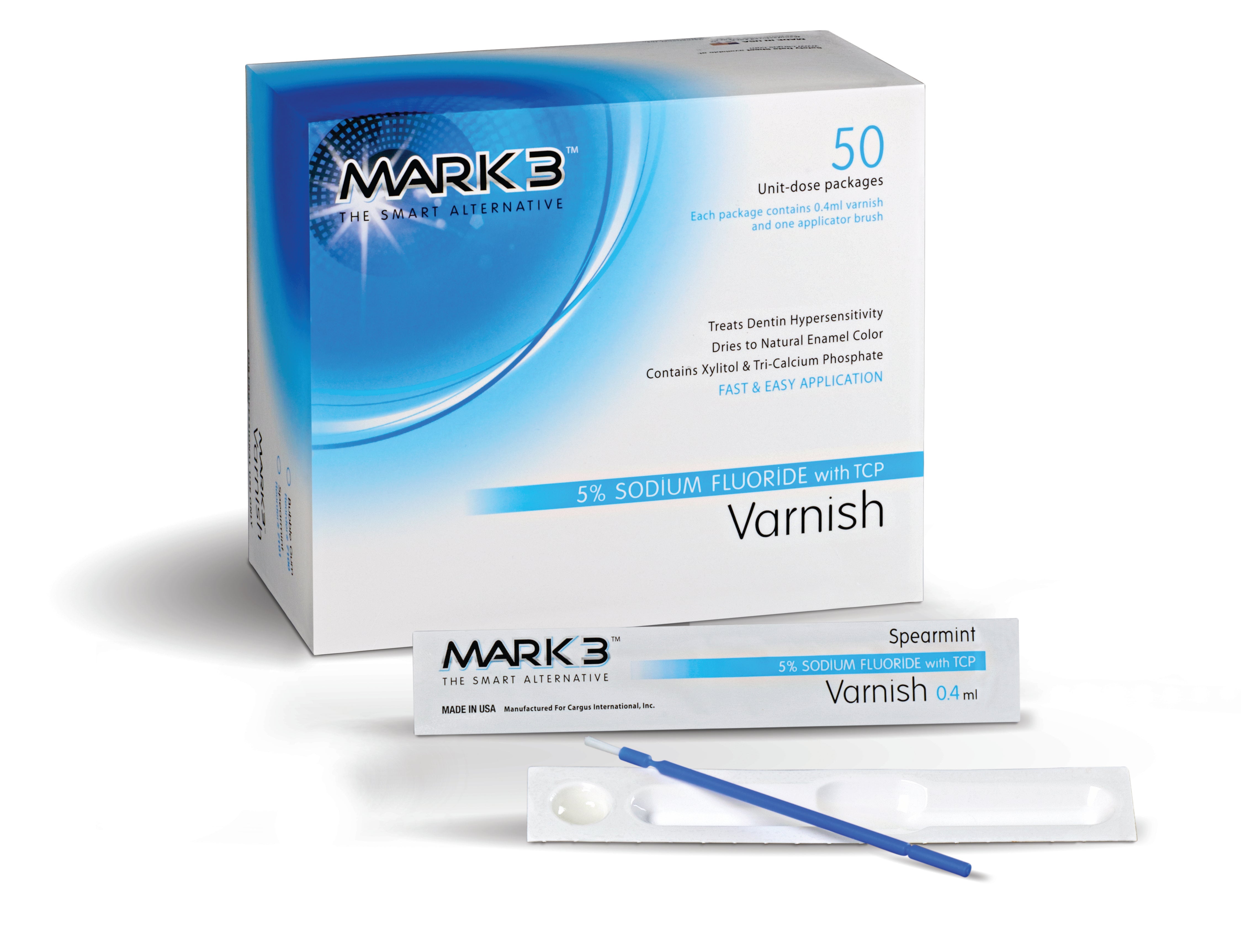 Enamel Care 5% Sodium Fluoride Varnish w/TCP 50/bx. - MARK3