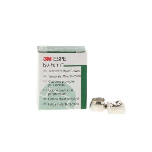 ISO-Form Temporary Tin-Silver Molar Crowns