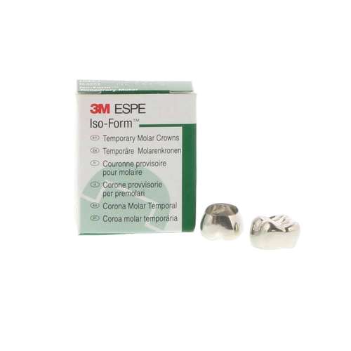 ISO-Form Temporary Tin-Silver Molar Crowns