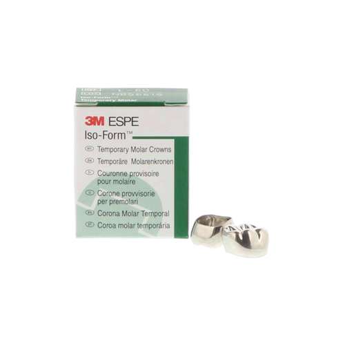 ISO-Form Temporary Tin-Silver Molar Crowns