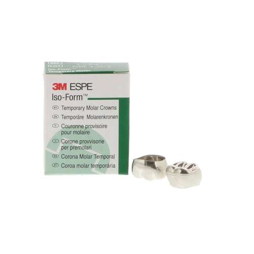 ISO-Form Temporary Tin-Silver Molar Crowns