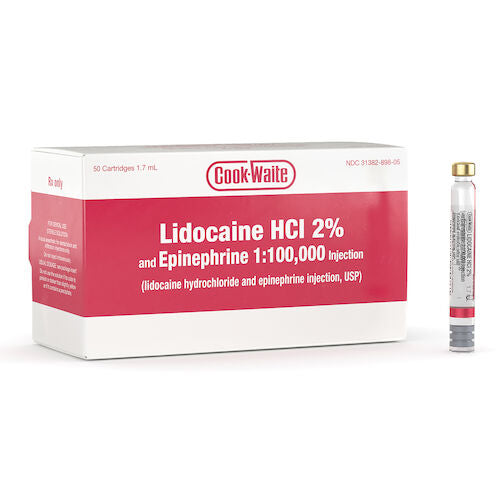 Cook-Waite Lidocaine HCl 2% and Epinephrine