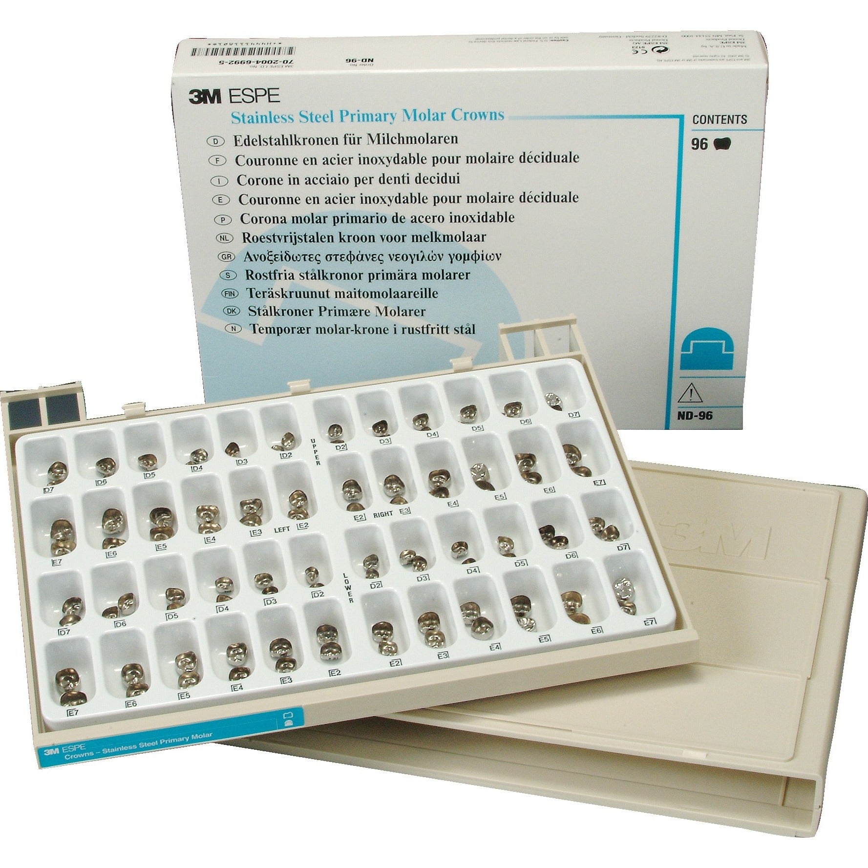 3M Stainless Steel Primary Molar Crowns