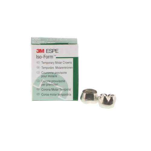 ISO-Form Temporary Tin-Silver Molar Crowns