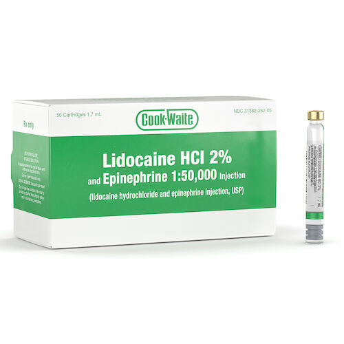 Cook-Waite Lidocaine HCl 2% and Epinephrine