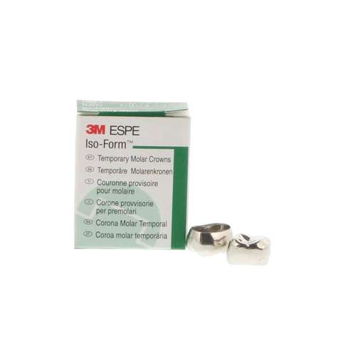 ISO-Form Temporary Tin-Silver Molar Crowns