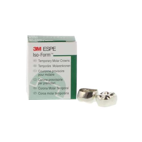 ISO-Form Temporary Tin-Silver Molar Crowns