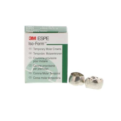 ISO-Form Temporary Tin-Silver Molar Crowns