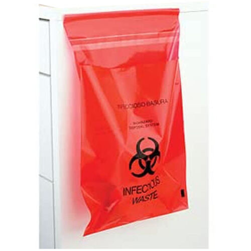 Stick-On Bio Hazard Waste Bags