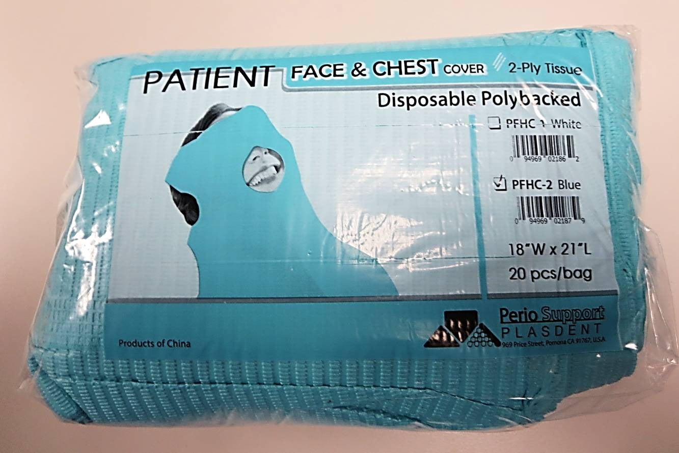 Plasdent Patient Face & Chest Covers