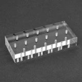 Clear Plexiglass 16 Hole Bur Blocks with Boxes