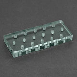Clear Plexiglass 16 Hole Bur Blocks with Boxes