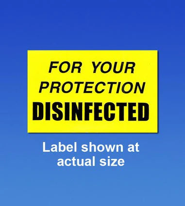 Disinfected Sticker
