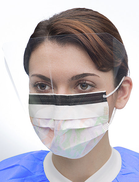 Fog Free Ear-Loop Mask with Splash Visors
